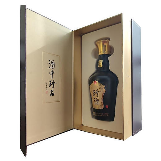 【推荐仿皮质书木盒】贵州珍酒 致珍 酱香型 53度白酒 500ml*6 整箱 商品图2