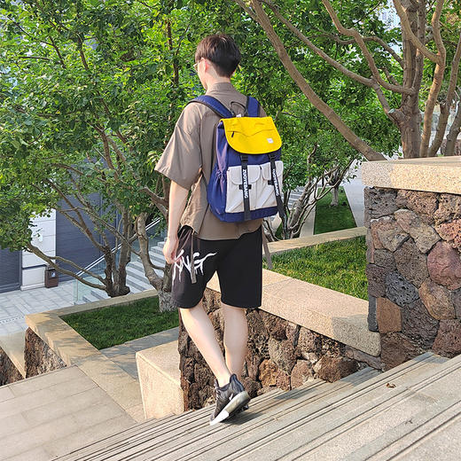 【板牙专享】作业帮时尚黄灰撞色学生书包，大容量，耐用，美观、时尚 商品图5