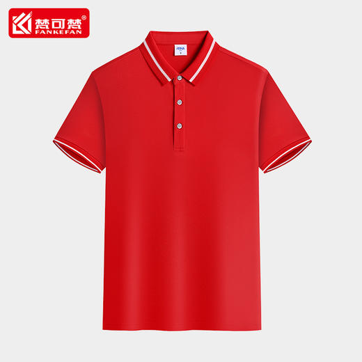 定制POLO衫工作服翻领T恤定做团体工衣短袖刺绣印LOGO印字工服 商品图2