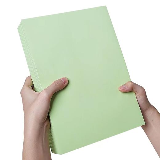 A4A5浅绿色绿色淡绿复印纸80克彩色打印纸彩色复印纸手工美术折纸绘画剪纸500张/包 商品图6