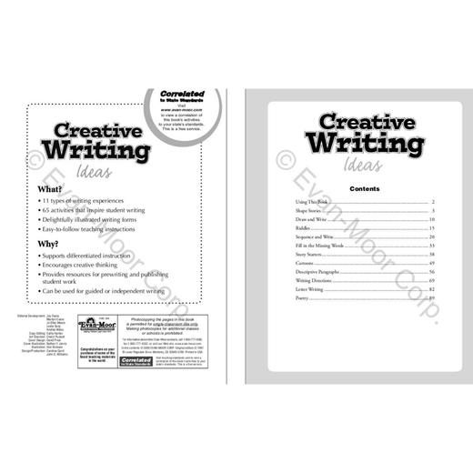 【大小爱玩】Evan-Moor Creative Writing Ideas 创造性写作思路 二到四年级 商品图1