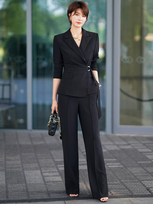 高级感西装套装女2023新款休闲职业气质女神范西服外套正装 商品图3