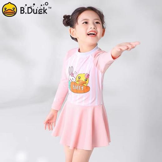 【单件6折】童丨B.Duck儿童泳衣女孩宝宝女童游泳衣女宝连体泳衣【BD2241002-1】 商品图2