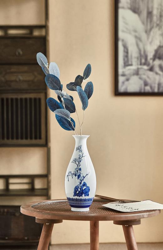 富玉  陶瓷花瓶卧室陶瓷器中式居家装饰品花瓶-玉兰瓶 商品图0