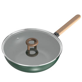 美的(Midea) （509658）炒锅煎锅 不锈钢蜂窝少油烟平底炒菜锅无惧钢铲 电磁炉明火通用 MP-SCG3208