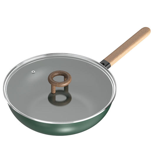 美的(Midea) （509658）炒锅煎锅 不锈钢蜂窝少油烟平底炒菜锅无惧钢铲 电磁炉明火通用 MP-SCG3208 商品图0