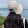 渔夫帽女夏可扎马尾遮阳帽韩版百搭防晒遮脸鸭舌帽薄款棉布太阳帽 商品缩略图0