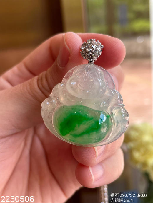2250506，冰飘翠佛公吊坠，59999 商品图5