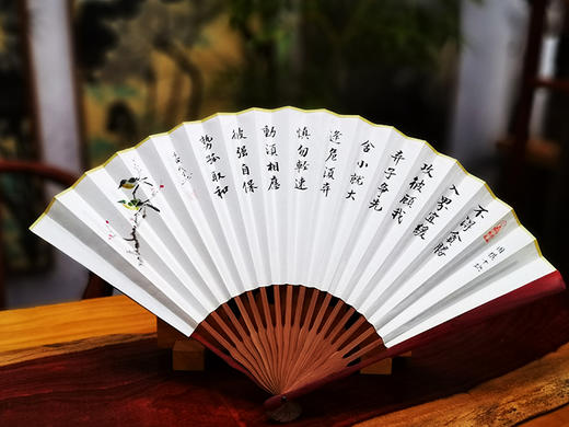 围棋书画 |  手绘书画扇（可定制） 商品图5