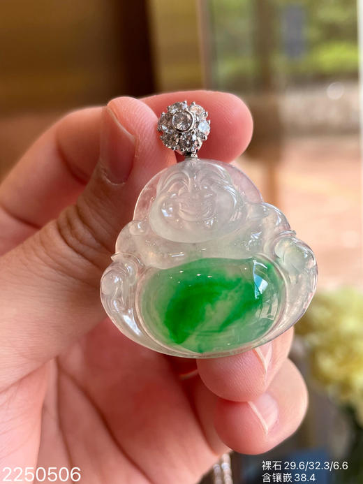 2250506，冰飘翠佛公吊坠，59999 商品图3