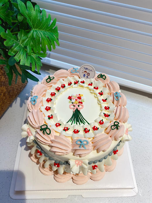 四寸复古奶油蛋糕 下单前请仔细阅读商品详情 商品图0