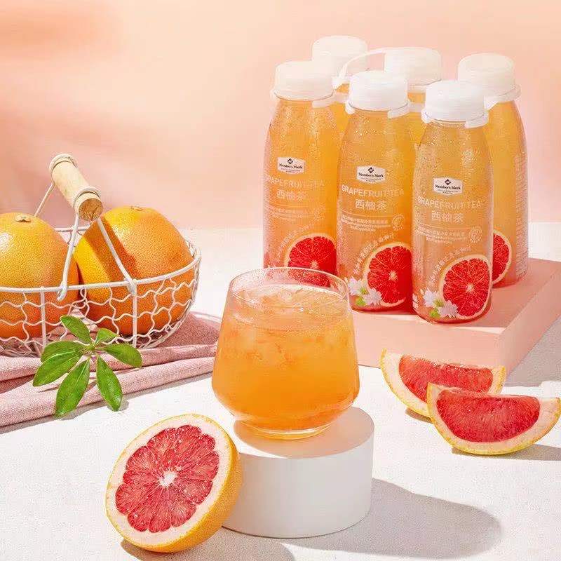 【山姆代购周日取】西柚茶饮料6连装（6瓶*300ml），代购不接受退单。