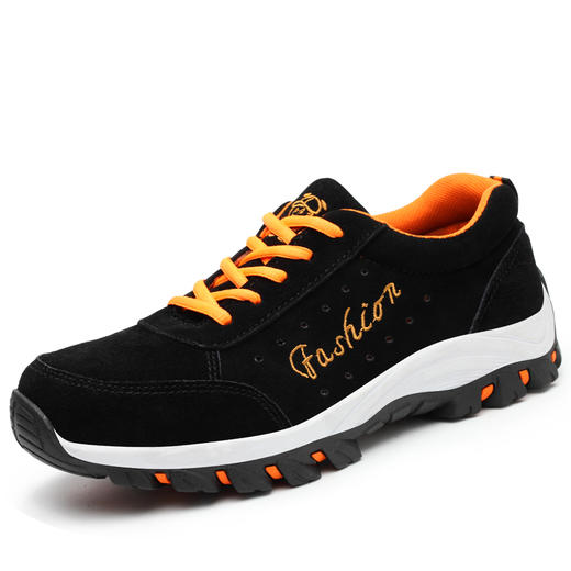 夏季款透气孔劳保鞋防砸放刺反绒皮 商品图0