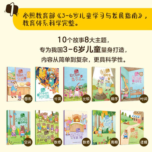 数学真有趣 全10册 3-6岁 刘建华等 著 智力开发 商品图2