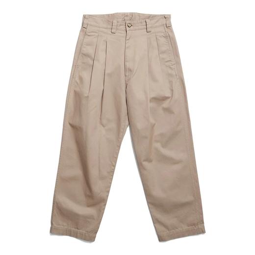 is-ness WIDE CHINO PANTS 经典款双褶宽松版锥形卡其裤 休闲裤 商品图4