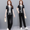 YWE 68127气质优雅休闲时尚两件套装打底衫休闲裤子 商品缩略图3