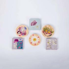 日本制押花迷你瓷砖磁石