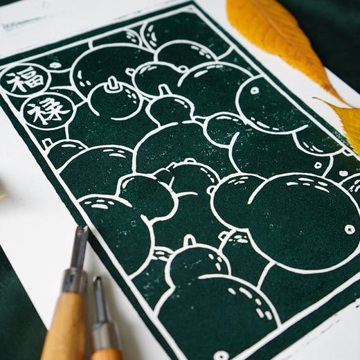 此刻｜手工印制版画『福禄』 商品图3
