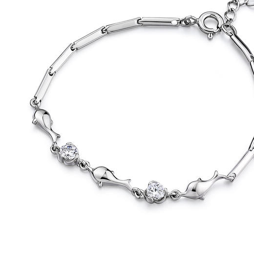 KADER海豚湾纯银手链女夏ins小众设计感简约2022年新款生日礼物 商品图4