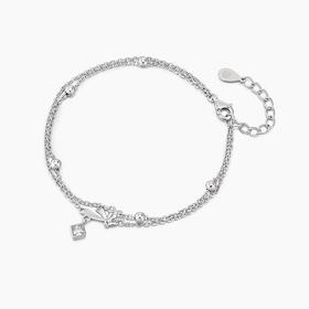 KADER蝴蝶结纯银手链女生ins小众设计高级轻奢生日礼物2022年新款