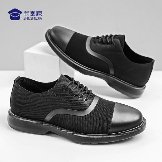 【轻便系带通勤布鞋/清仓】轻便通勤商务皮布鞋 防臭休闲鞋室内室外鞋靴 商品图4