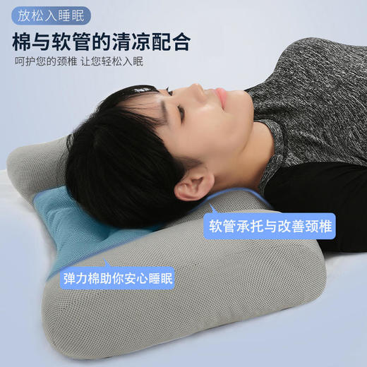 【简形护颈枕】日本睡眠黑科技自由高度调节保护颈椎承托设计全新冷感科技面料一触即凉随意清洗舒适透气天然健康缓解放松你的颈椎 商品图12