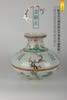 何耀：清雍正-粉彩花鸟荷花梅兰竹菊盘口扁肚瓶 商品缩略图0