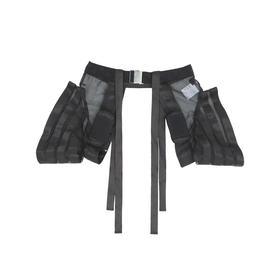 谜底2022夏季新款设计小众造型感泡泡袖马甲女222MM0739