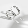 卡蒂罗以光之名戒指情侣款对戒纯银一对小众设计生日礼物送男女友 商品缩略图2
