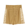 谜底小个子短裤2022夏季新款复古细条纹拼接休闲短裤女222MK0659 商品缩略图4