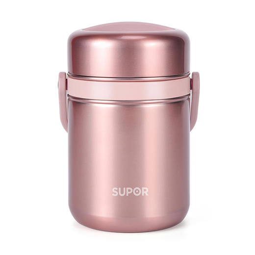 苏泊尔 保温饭盒高汤宝系列保温提锅 KF15A10玫瑰金1.5L 商品图1