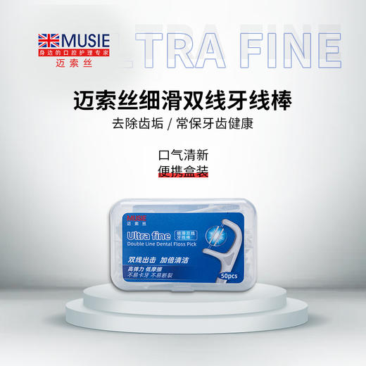 【中欧班列精选】台湾迈索斯牙线棒 细滑双线 木糖醇薄荷扁线 竹炭扁线 牙签刷 商品图0