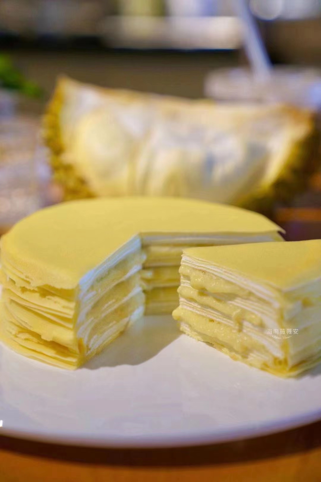 每周四回新货【海南空运千层蛋糕】450g-----周五，  可配送