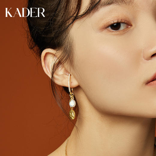 卡蒂罗 三不猫纯银耳饰小众设计高级感珍珠长款耳坠单只生日礼物 商品图2