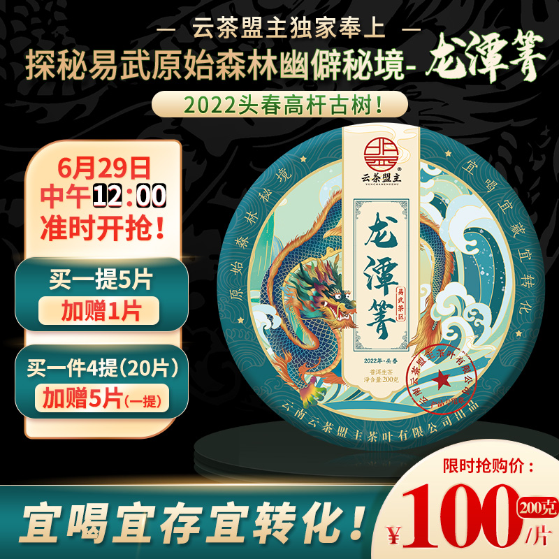 2022头春【云茶盟主】【易武-龙潭箐】打开原始森林幽僻秘境；只选10m以上高杆古树！仅有10棵树！线上首次发售！