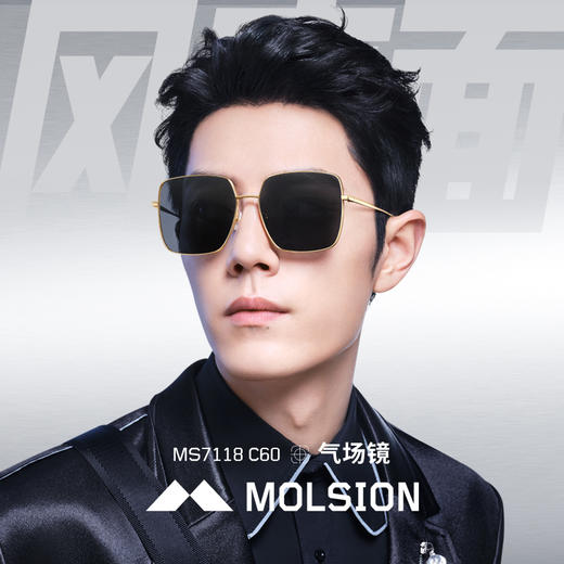 【气场镜】陌森眼镜肖战同款太阳镜2022新款男士偏光墨镜女MS7118 商品图1