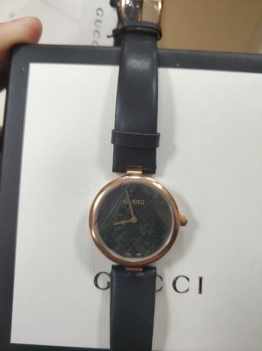 HCYA141401XJ GUCCI商务格子纹表盘设计古驰石英女士手表	【没电】 商品图1