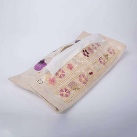 日本制押花布艺餐巾纸袋