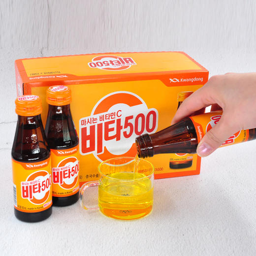 韩国进口 维C苹果味饮料100ml*10瓶装 酸甜适中 小瓶装好携带 商品图2