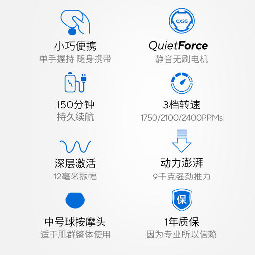 美国Theragun专业肌肉放松深层按摩便携迷你mini筋膜枪 商品图5