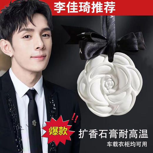 小象山茶花衣柜香薰 I 衣橱石膏香片家用卧室内持久留香氛房间熏香除味车载香挂 商品图0