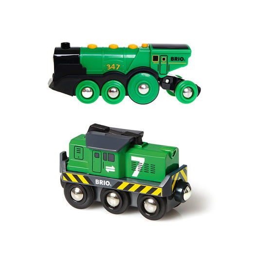 Brio World 绿色货运电动火车头 商品图0