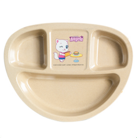 稻喜儿童三格碟单个装