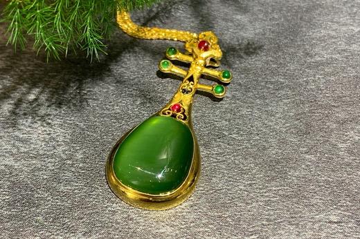 【御珠宫坊】金镶碧玉琵琶 商品图2