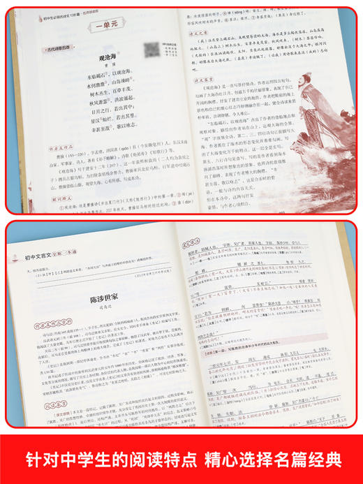 初中必背古诗文138篇文言文全解一本通解读 中学生初一初二初三古诗词文言文必背篇目译注与赏析阅读训练初中七八九年级鉴赏 商品图4
