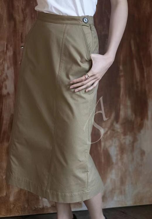 Mark Kenly Domino Tan 卡其色/白色NOREA A字型半裙 商品图1