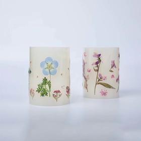 日本制押花LED蜡烛