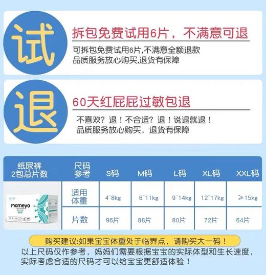咪芽超薄透气 纸尿裤/拉拉裤 箱装 商品图2