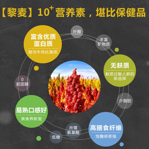 金谷力青藏藜麦米500g 高原特产 高蛋白易熟无麸质高膳食纤维 商品图1