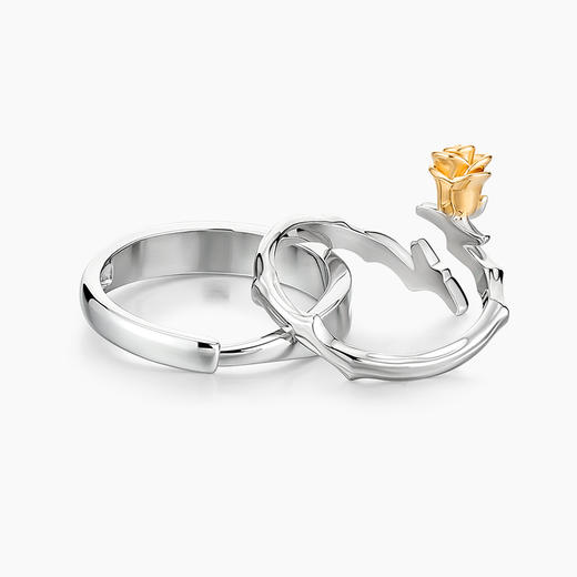 KADER小王子与玫瑰情侣戒指一对对戒生日礼物送男女友小众设计感 商品图2